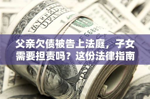 北京父亲欠债被告上法庭，子女需要担责吗？这份法律指南必须看完