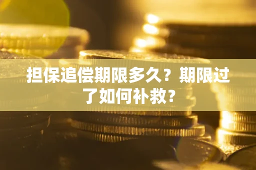 北京担保追偿期限多久？期限过了如何补救？