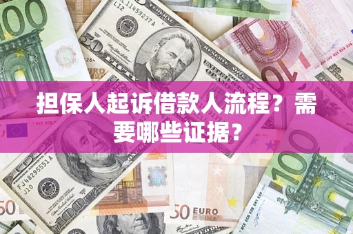 北京担保人起诉借款人流程？需要哪些证据？
