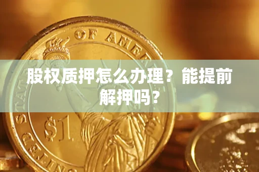 北京股权质押怎么办理？能提前解押吗？